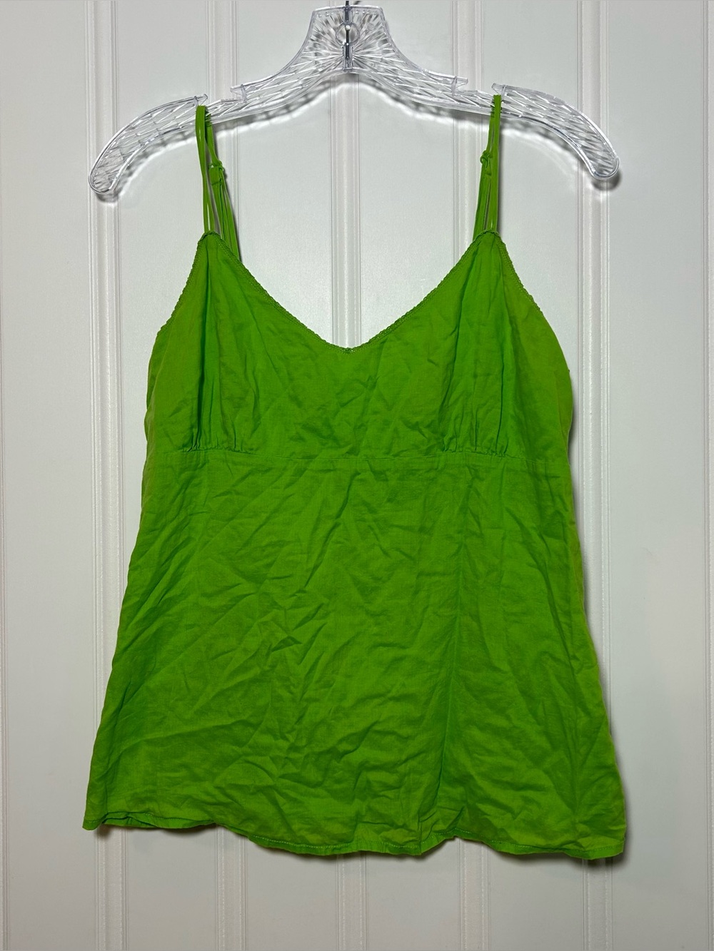 GAP Lime Green Spaghetti Strap Tank Top Women’s size 10